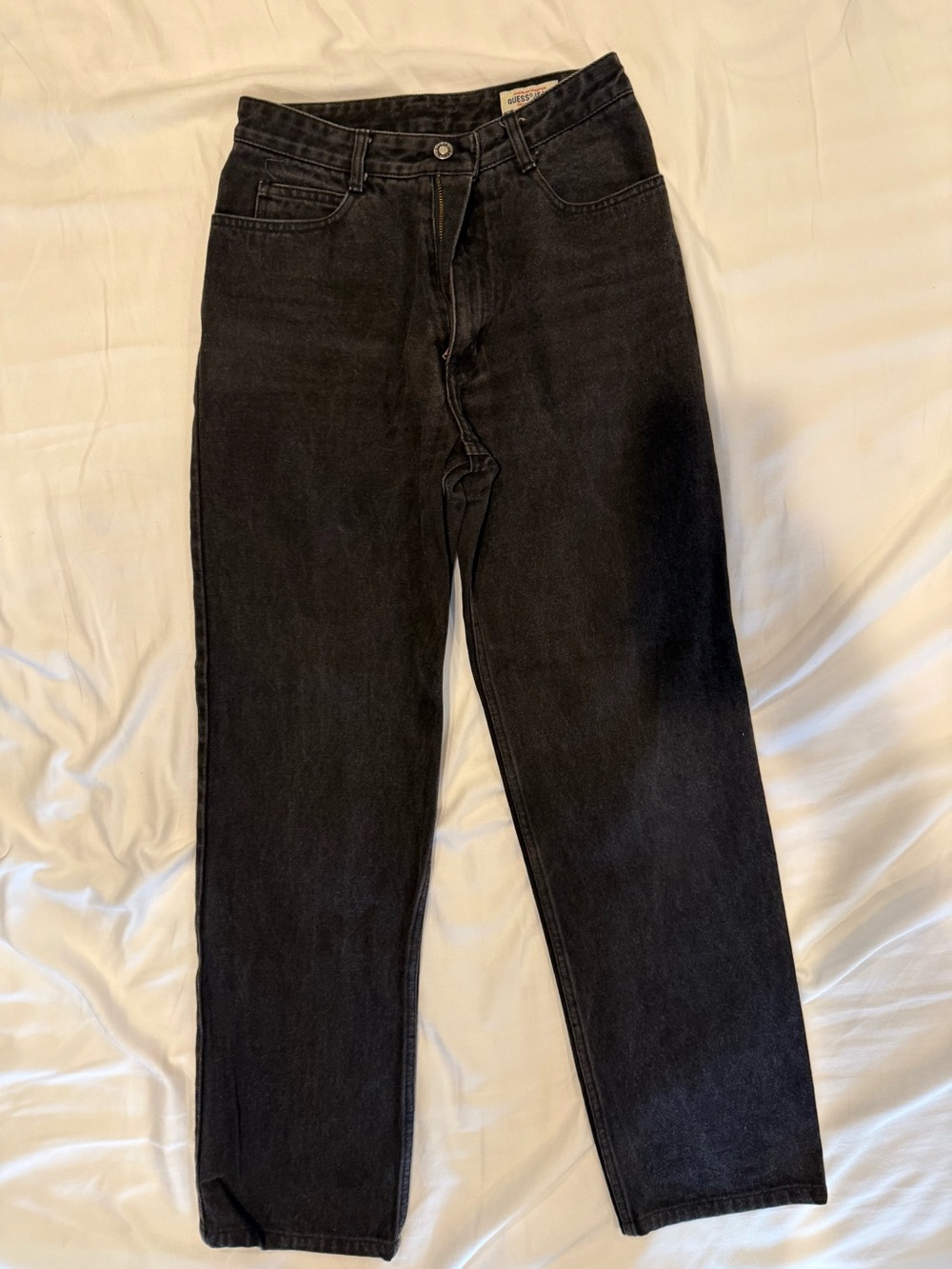 Vintage Guess Jeans High Rise Black Denim Sz 2